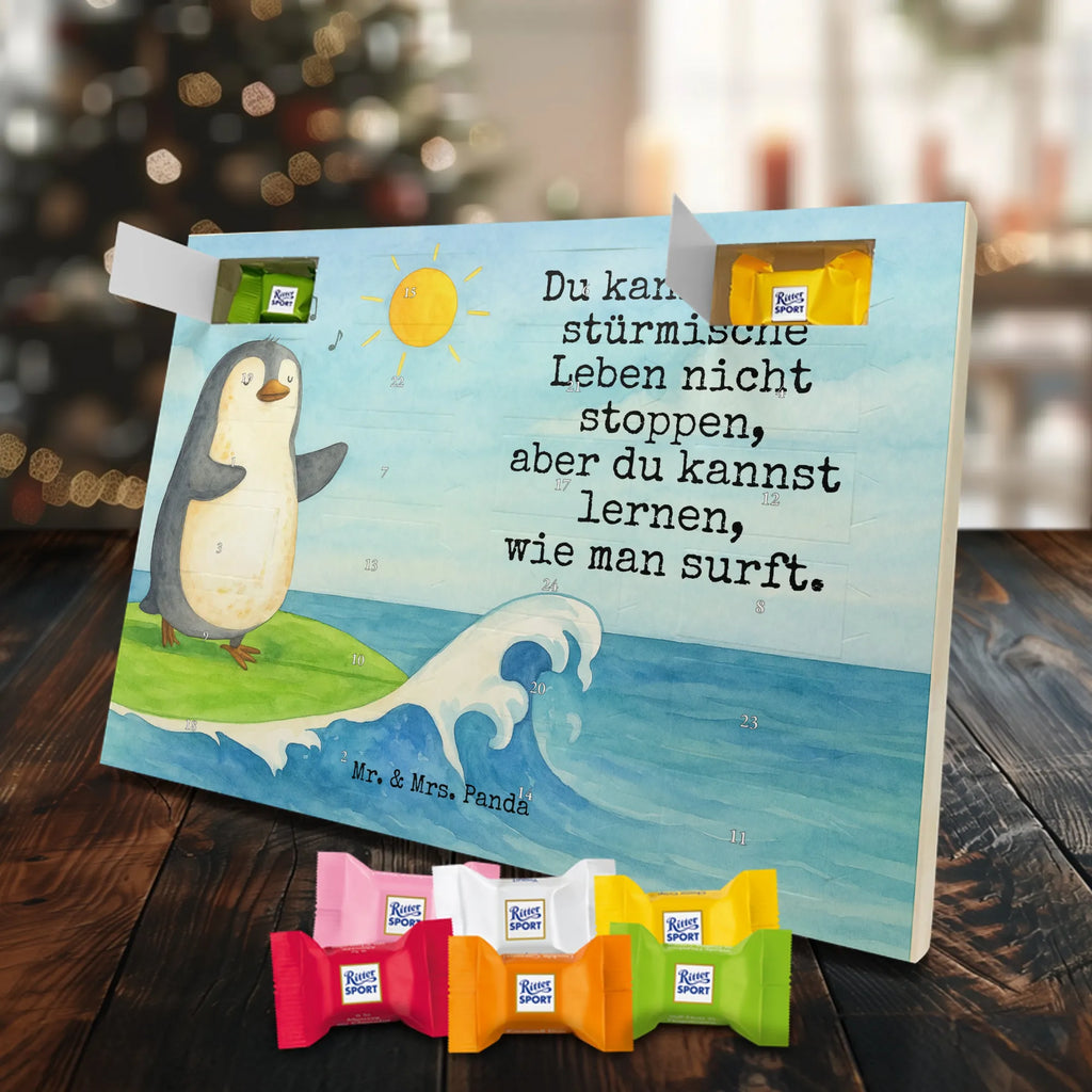 Chocolate advent calendar Penguin surfer Design North Pole, Penguins, surfers, surfing, waves, penguins, holidays, wave riding