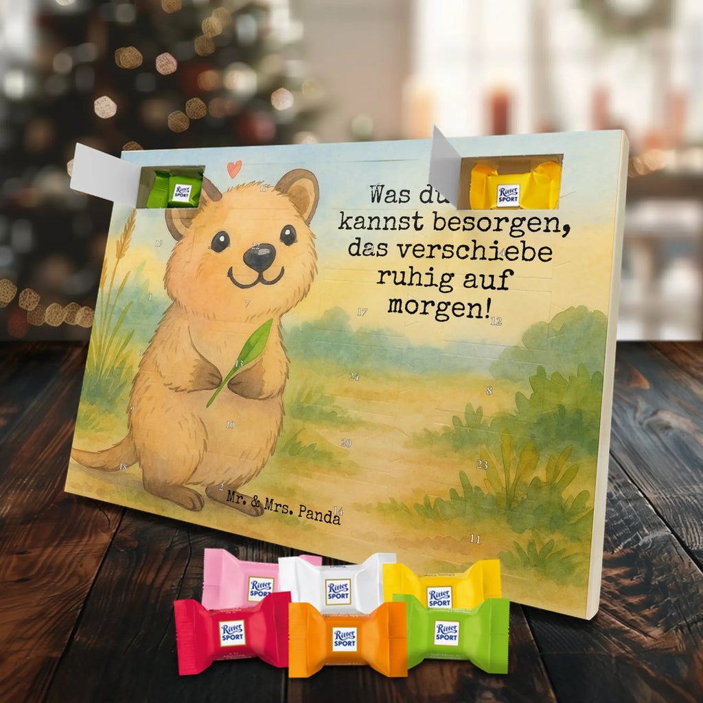 Chocolate advent calendar Quokka Happy Design card, gift ideas, gifts, small animals, cute, cute animal motives, hand drawn, funny sayings, good mood, special gifts, animal lover
