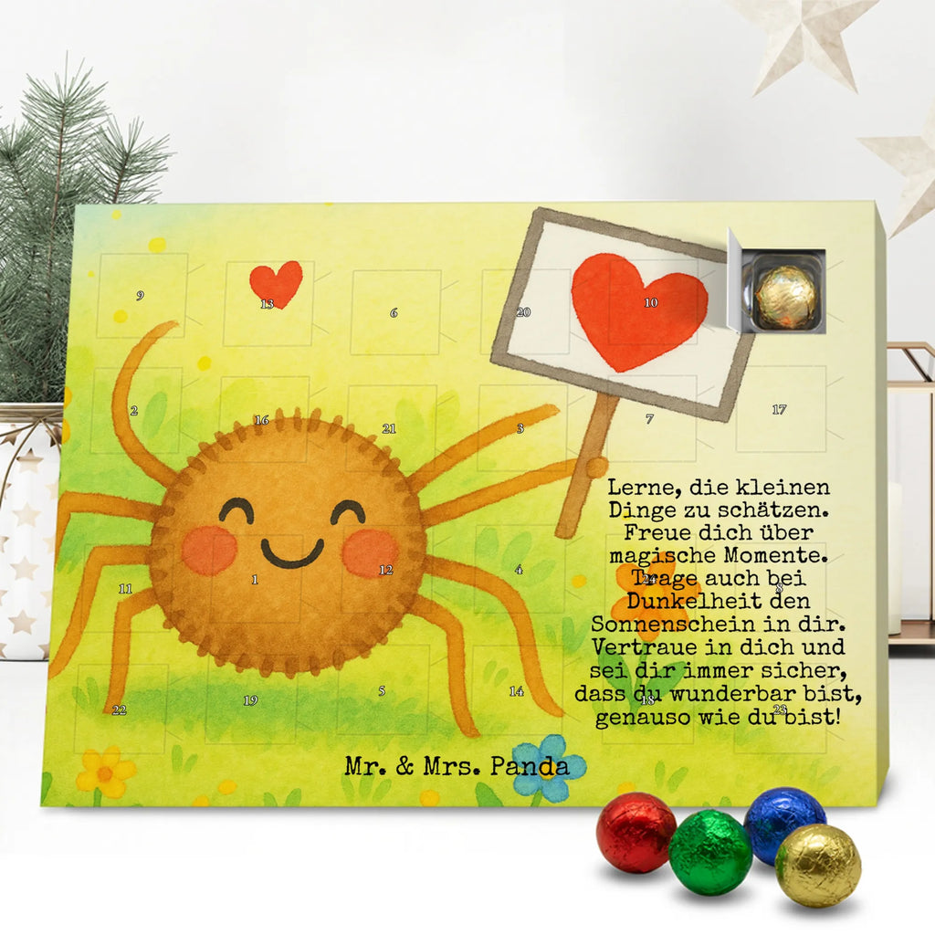 Chocolate advent calendar Spider Agatha Motivation Design Spider Agathe, Spider