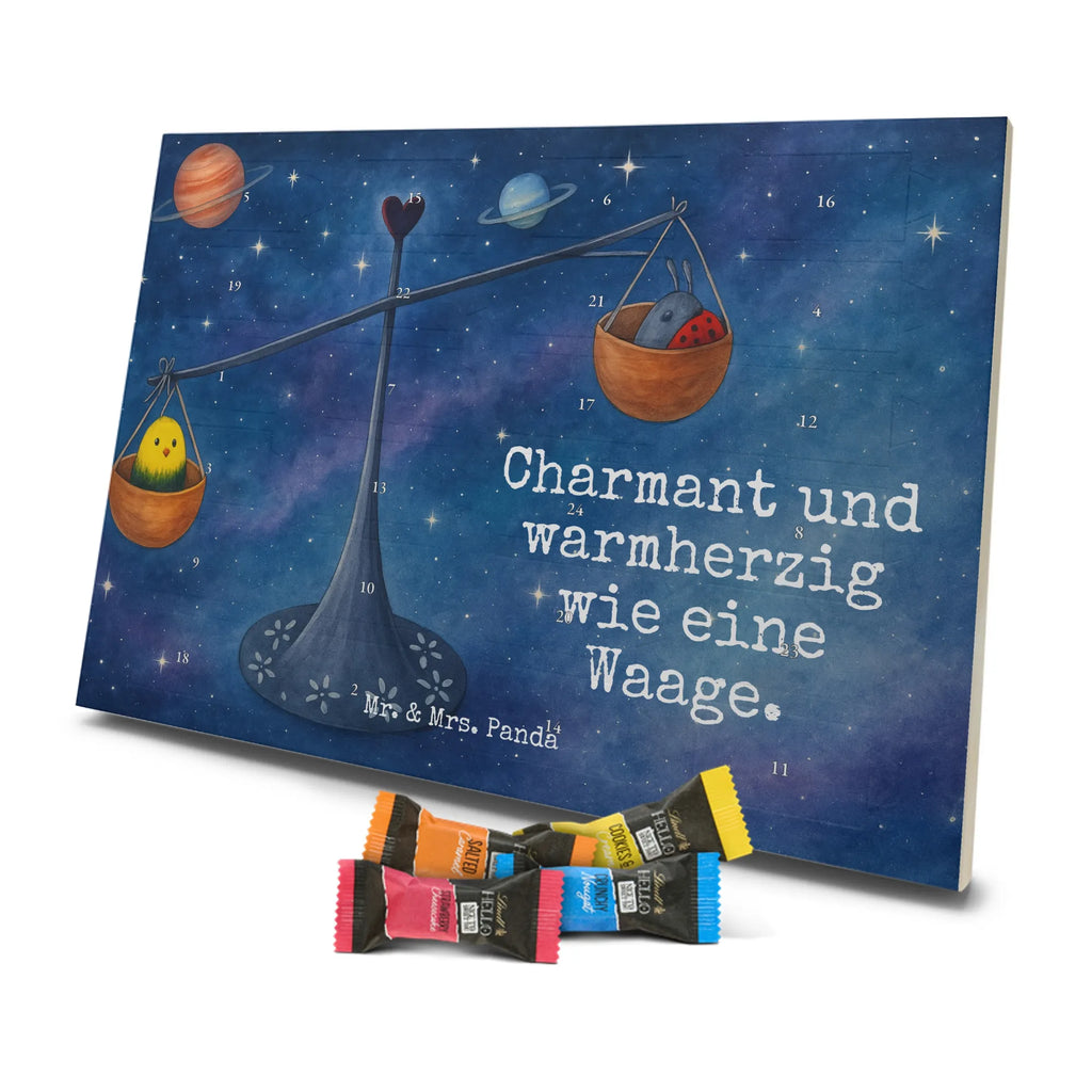 Chocolate advent calendar Star sign Scale Design month of birth, constellations, birthdays, astrology, date of birth, balance, ladybird, birthday September, gift October, birthday October, Libra, gift September, bumble bee, Libra zodiac sign, Libra gift