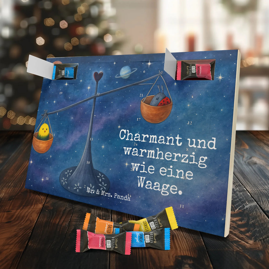 Chocolate advent calendar Star sign Scale Design month of birth, constellations, birthdays, astrology, date of birth, balance, ladybird, birthday September, gift October, birthday October, Libra, gift September, bumble bee, Libra zodiac sign, Libra gift
