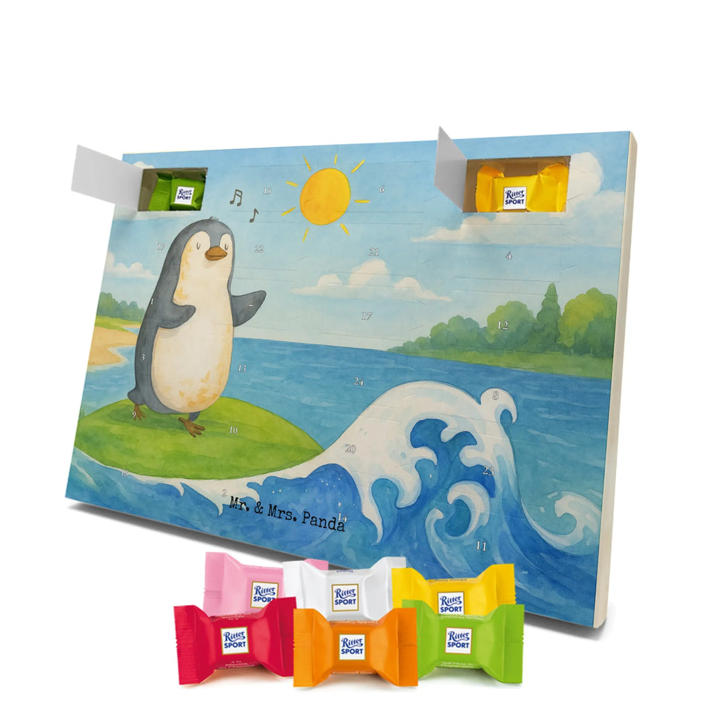 Chocolate advent calendar Penguin surfer Design North Pole, Penguins, surfers, surfing, waves, penguins, holidays, wave riding