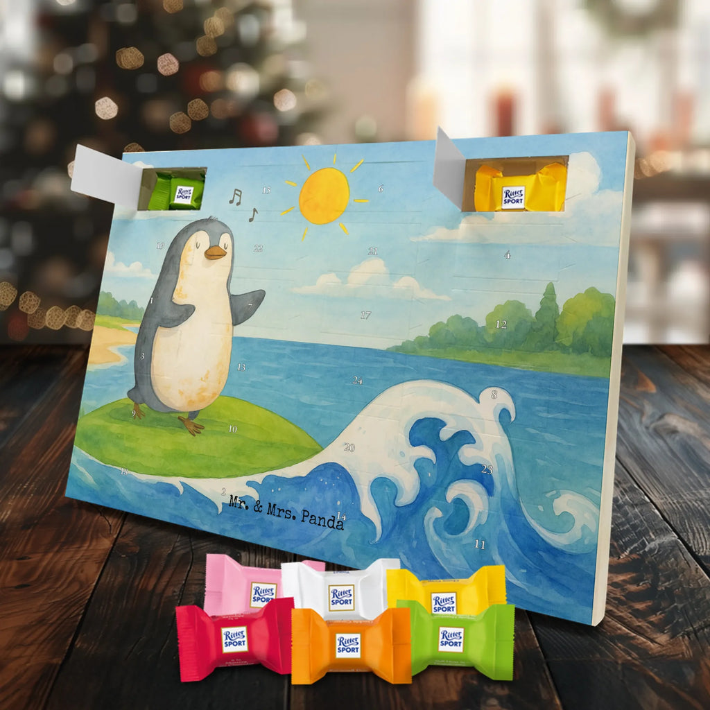 Chocolate advent calendar Penguin surfer Design North Pole, Penguins, surfers, surfing, waves, penguins, holidays, wave riding