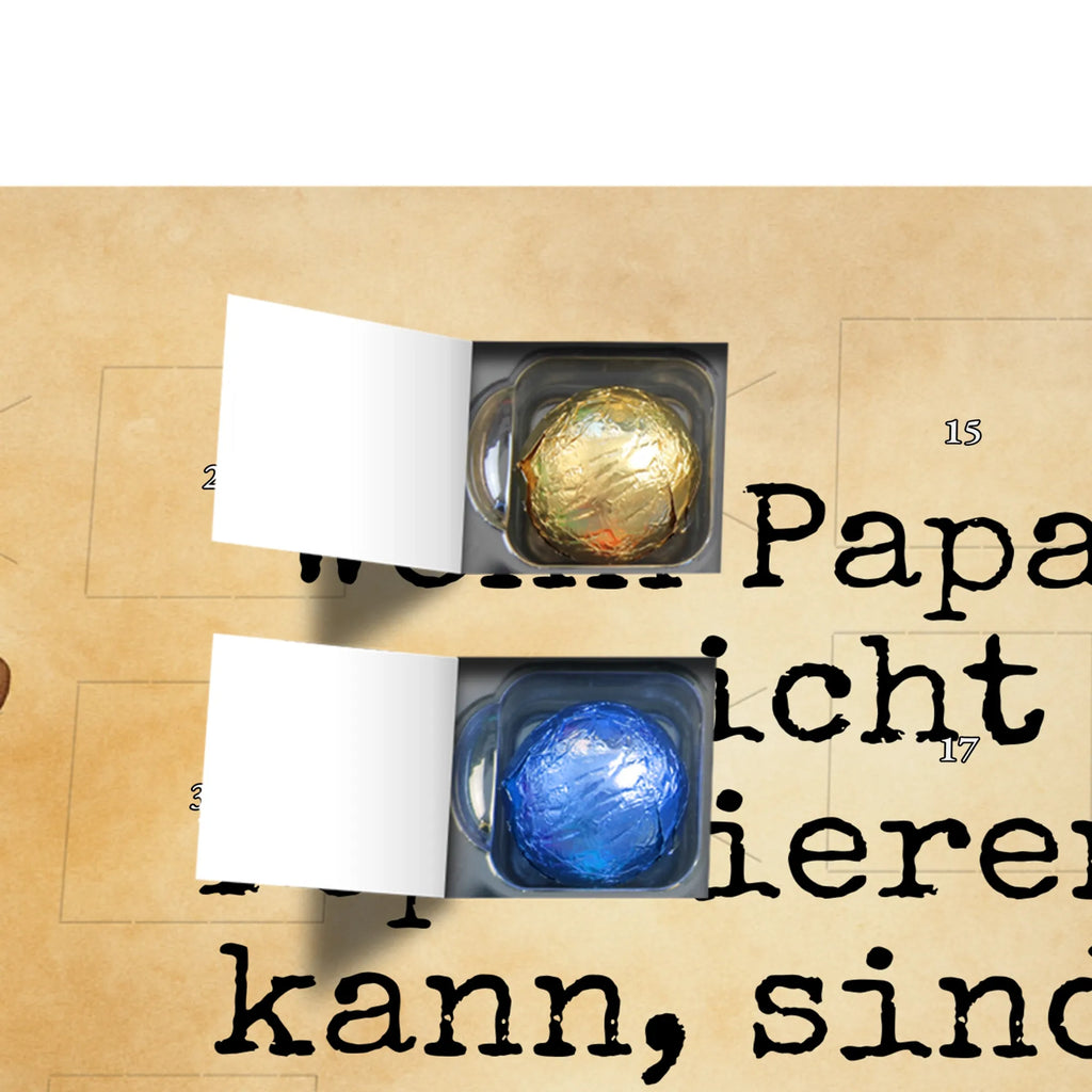 Chocolate advent calendar If Daddy can't fix it, we're screwed. Design Father's Day, Mother's Day, Father, Best Daddy in the World, Gift Daddy