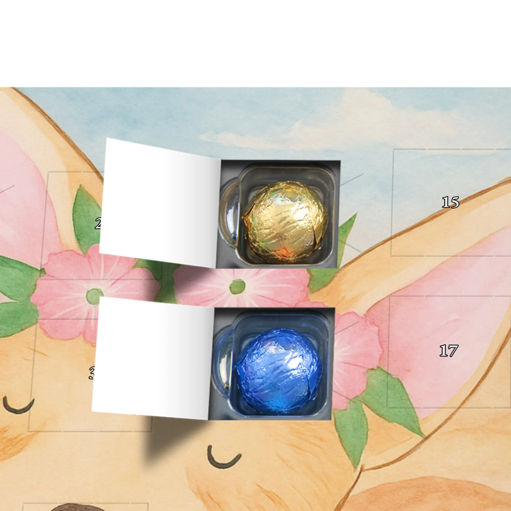 Chocolate advent calendar desert fox Flower Design Africa, desert fox, desert, flowers, wreath of flowers