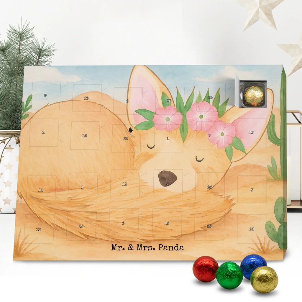 Chocolate advent calendar desert fox Flower Design Africa, desert fox, desert, flowers, wreath of flowers