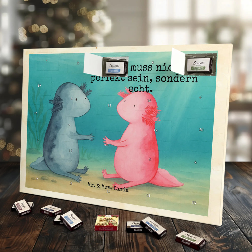 Chocolate advent calendar axolotl Love Design Axelotl, marine animals, Mexican walking fish, salamander, friend, great love, tail, anniversary, proof of love, fiancé, valentine's day, amphibian, husband