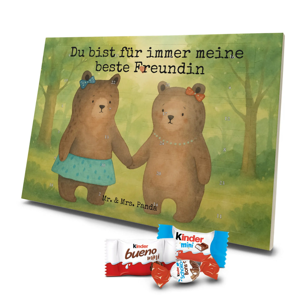 Chocolate advent calendar bear Girlfriend Design teddy bear, cuddly toy, bear girlfriend best friend love proof of love loves buddy buddy