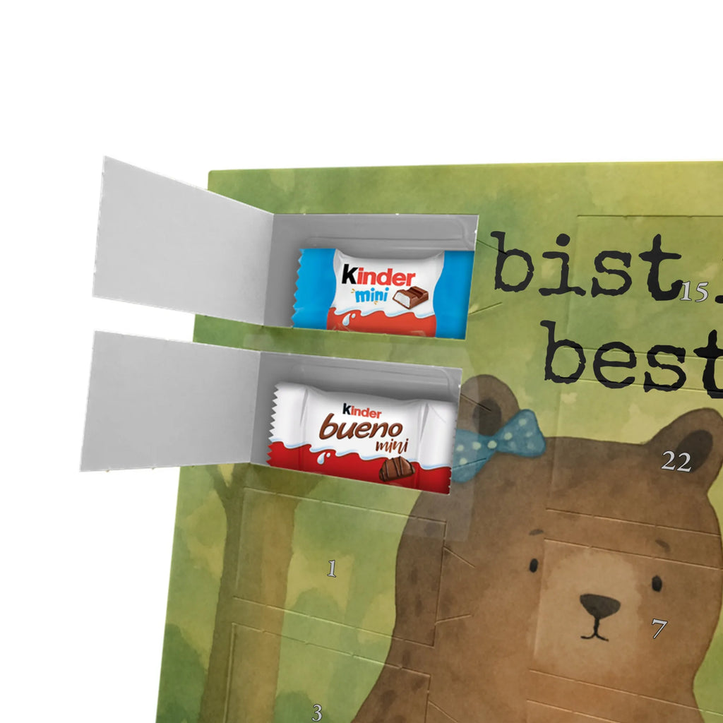 Chocolate advent calendar bear Girlfriend Design teddy bear, cuddly toy, bear girlfriend best friend love proof of love loves buddy buddy