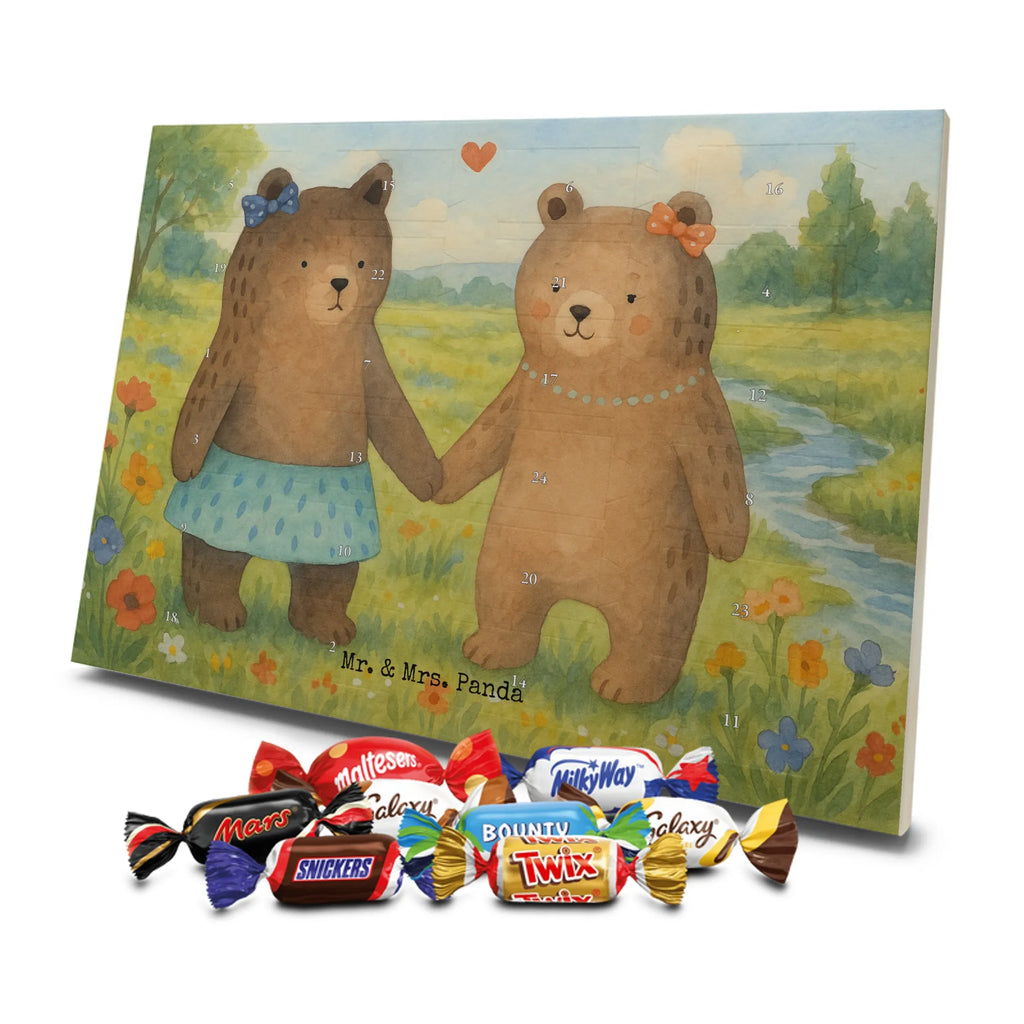 Chocolate advent calendar bear Girlfriend Design teddy bear, cuddly toy, bear girlfriend best friend love proof of love loves buddy buddy