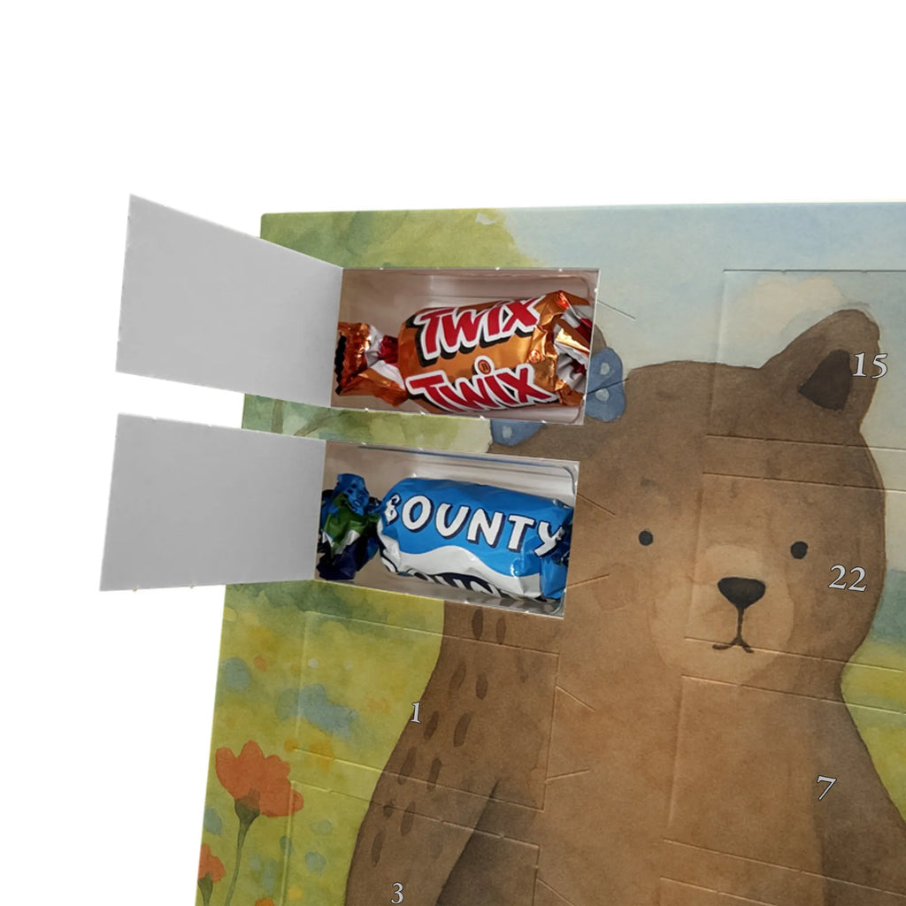 Chocolate advent calendar bear Girlfriend Design teddy bear, cuddly toy, bear girlfriend best friend love proof of love loves buddy buddy