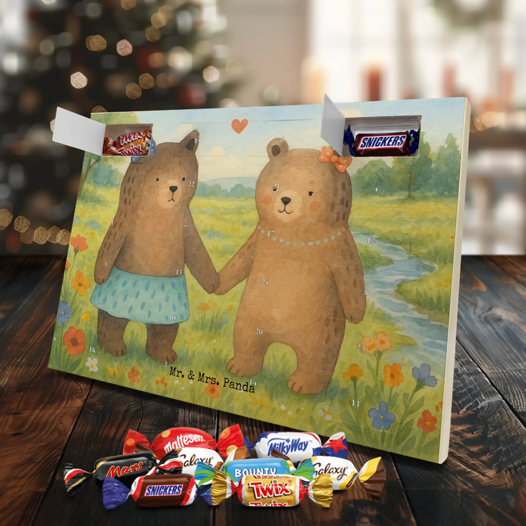 Chocolate advent calendar bear Girlfriend Design teddy bear, cuddly toy, bear girlfriend best friend love proof of love loves buddy buddy
