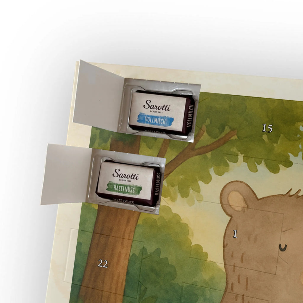 Chocolate advent calendar bear and rabbit Embrace Design Loving, Two, Together, Marriage, Proposal of marriage, Love gift, gift for her, gift for him, anniversary gift, friends, best friend, rabbit