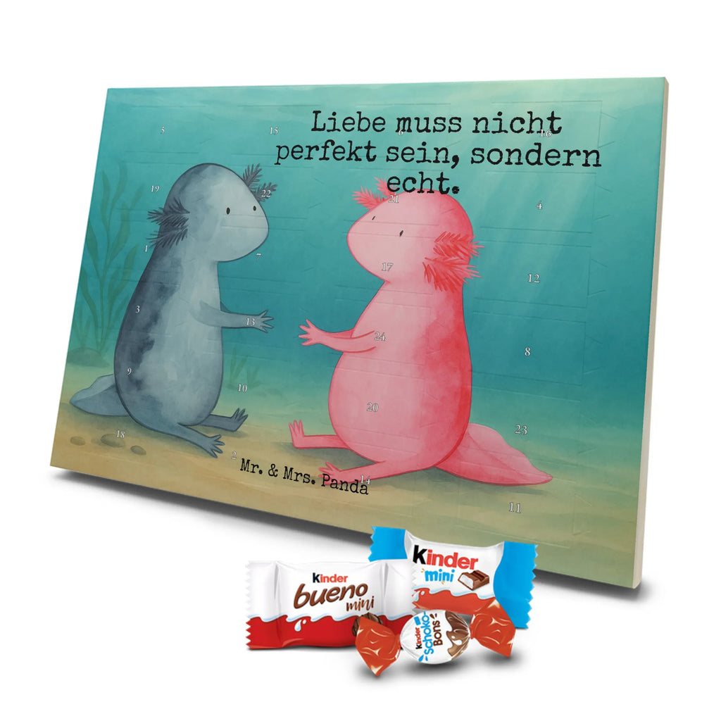 Chocolate advent calendar axolotl Love Design Axelotl, marine animals, Mexican walking fish, salamander, friend, great love, tail, anniversary, proof of love, fiancé, valentine's day, amphibian, husband