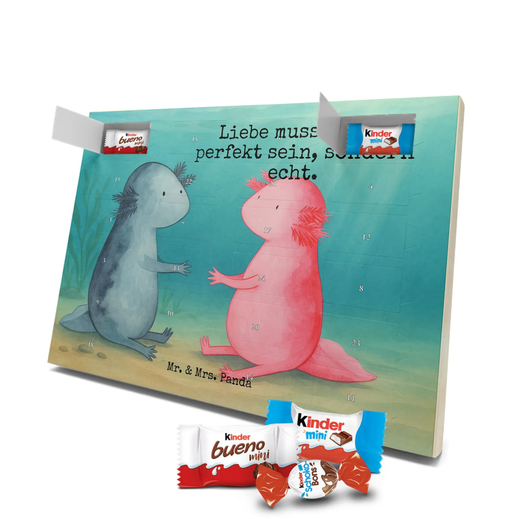 Chocolate advent calendar axolotl Love Design Axelotl, marine animals, Mexican walking fish, salamander, friend, great love, tail, anniversary, proof of love, fiancé, valentine's day, amphibian, husband