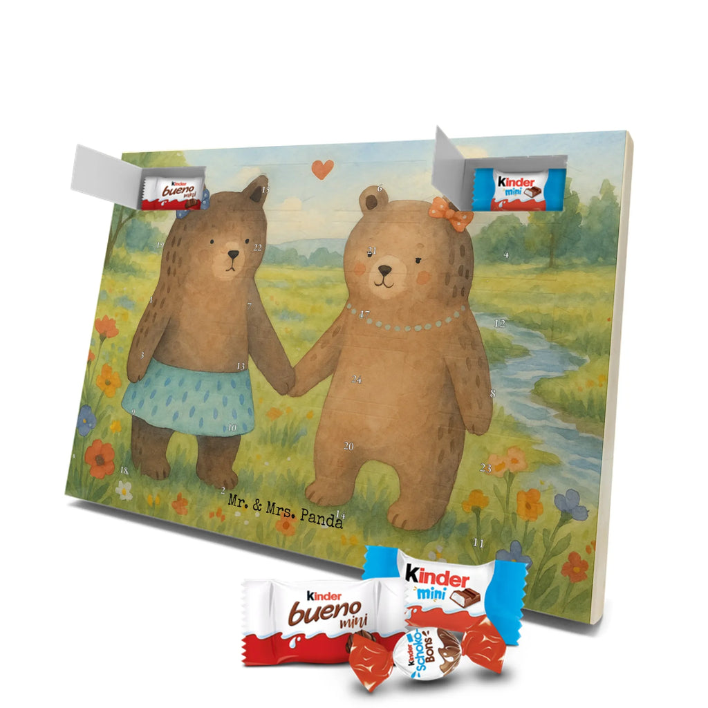 Chocolate advent calendar bear Girlfriend Design teddy bear, cuddly toy, bear girlfriend best friend love proof of love loves buddy buddy