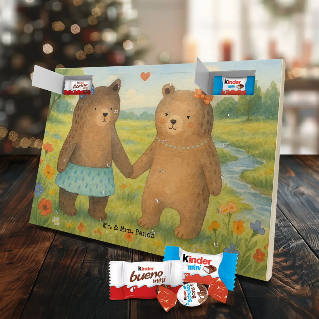 Chocolate advent calendar bear Girlfriend Design teddy bear, cuddly toy, bear girlfriend best friend love proof of love loves buddy buddy