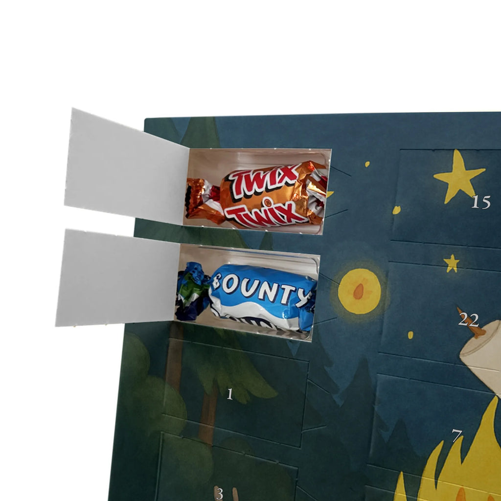 Chocolate advent calendar Bear & Ladybird campfire Design teddy bear, cuddly toy, Campfire
