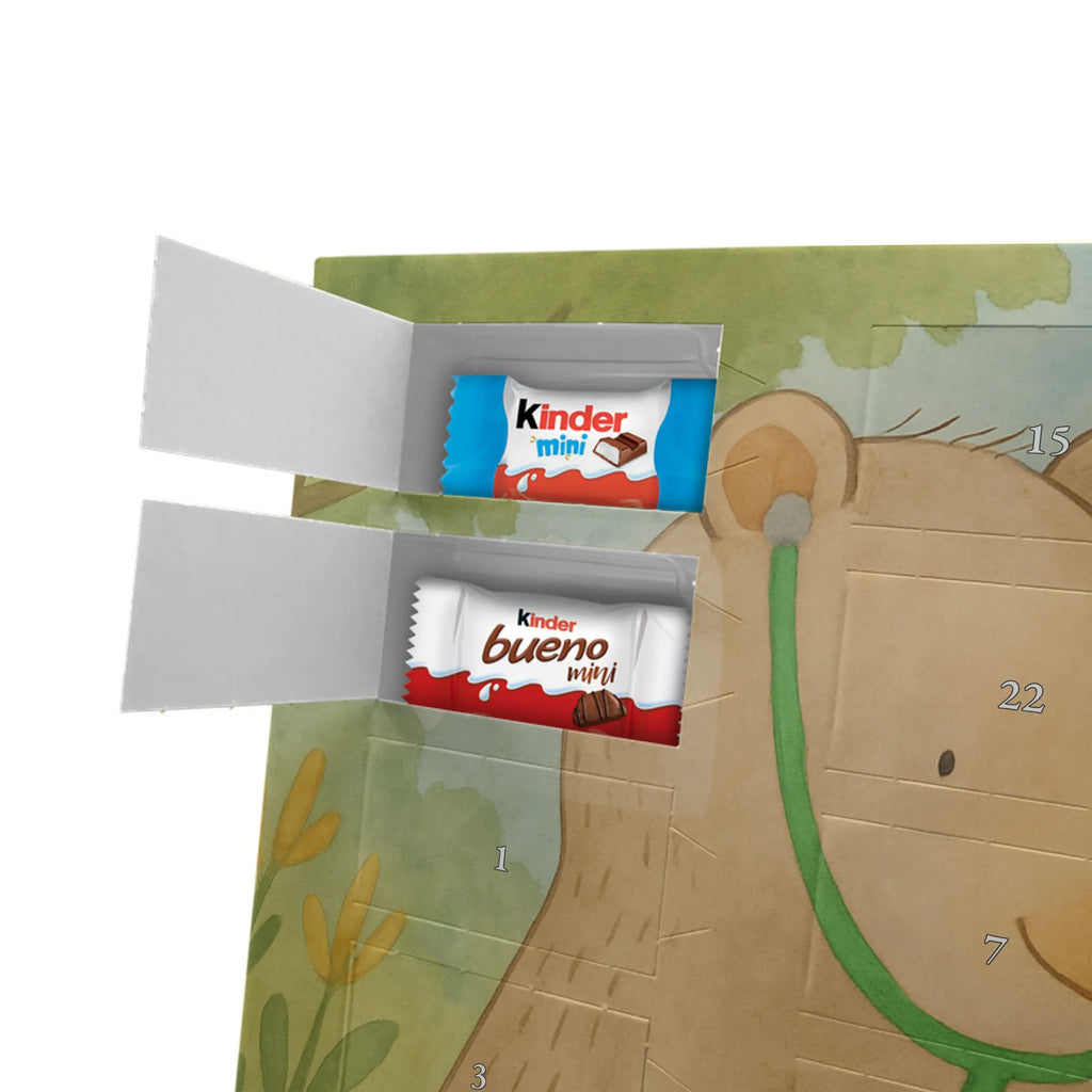 Chocolate advent calendar bear Physician Design teddy bear, cuddly toy, Doctor