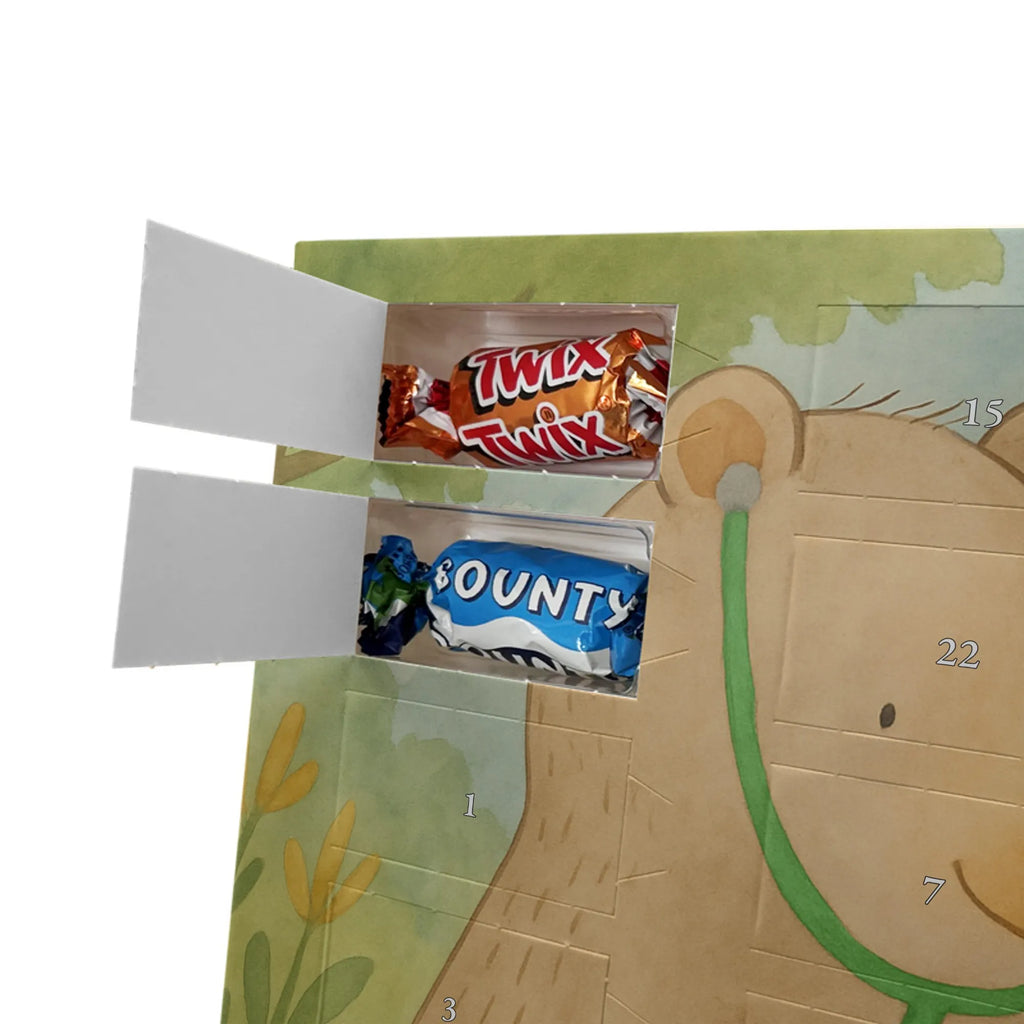 Chocolate advent calendar bear Physician Design teddy bear, cuddly toy, Doctor