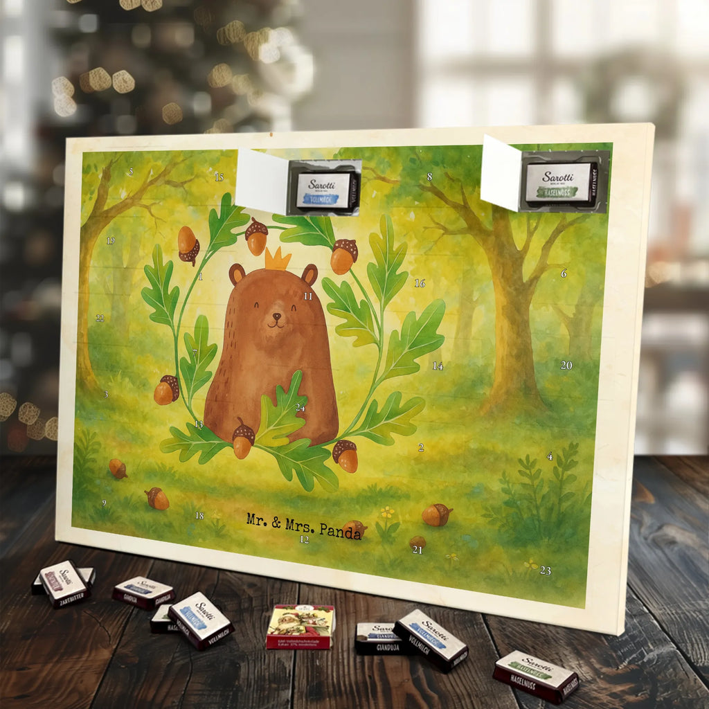 Chocolate advent calendar bear king Design teddy bear, cuddly toy, Father, best daddy, Father's Day, Daddy Bear, world best daddy