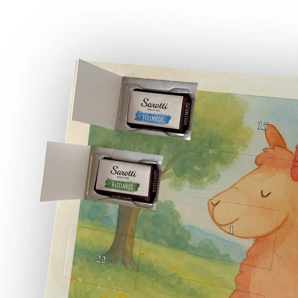 Chocolate advent calendar alpaca Proud Design alpaca, animal, llama, pako, camel, Peru, favourite animal