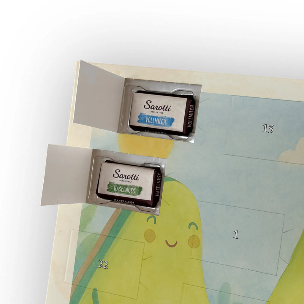 Chocolate advent calendar avocado pair Design vegetables, birth, children, pregnancy, wedding