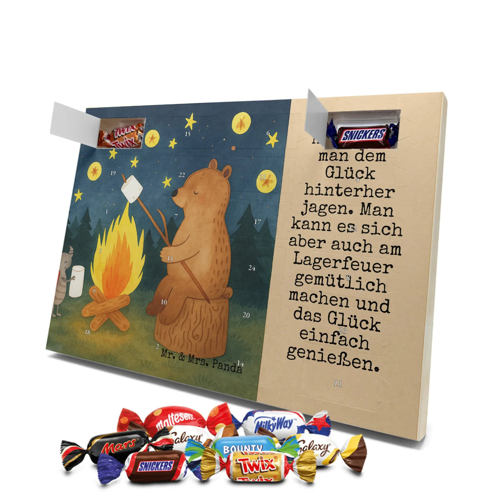 Chocolate advent calendar Bear & Ladybird campfire Design teddy bear, cuddly toy, Campfire