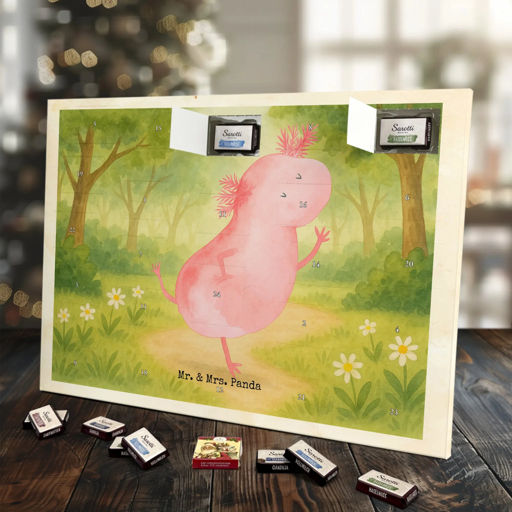 Chocolate advent calendar axolotl Dance Design Axelotl, marine animals, Mexican walking fish, salamander, girlfriend, stars, amphibians, tailfish, roof damage, best friend