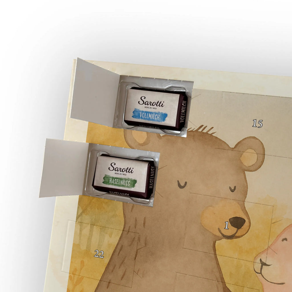 Chocolate advent calendar bear and rabbit Embrace Design Loving, Two, Together, Marriage, Proposal of marriage, Love gift, gift for her, gift for him, anniversary gift, friends, best friend, rabbit