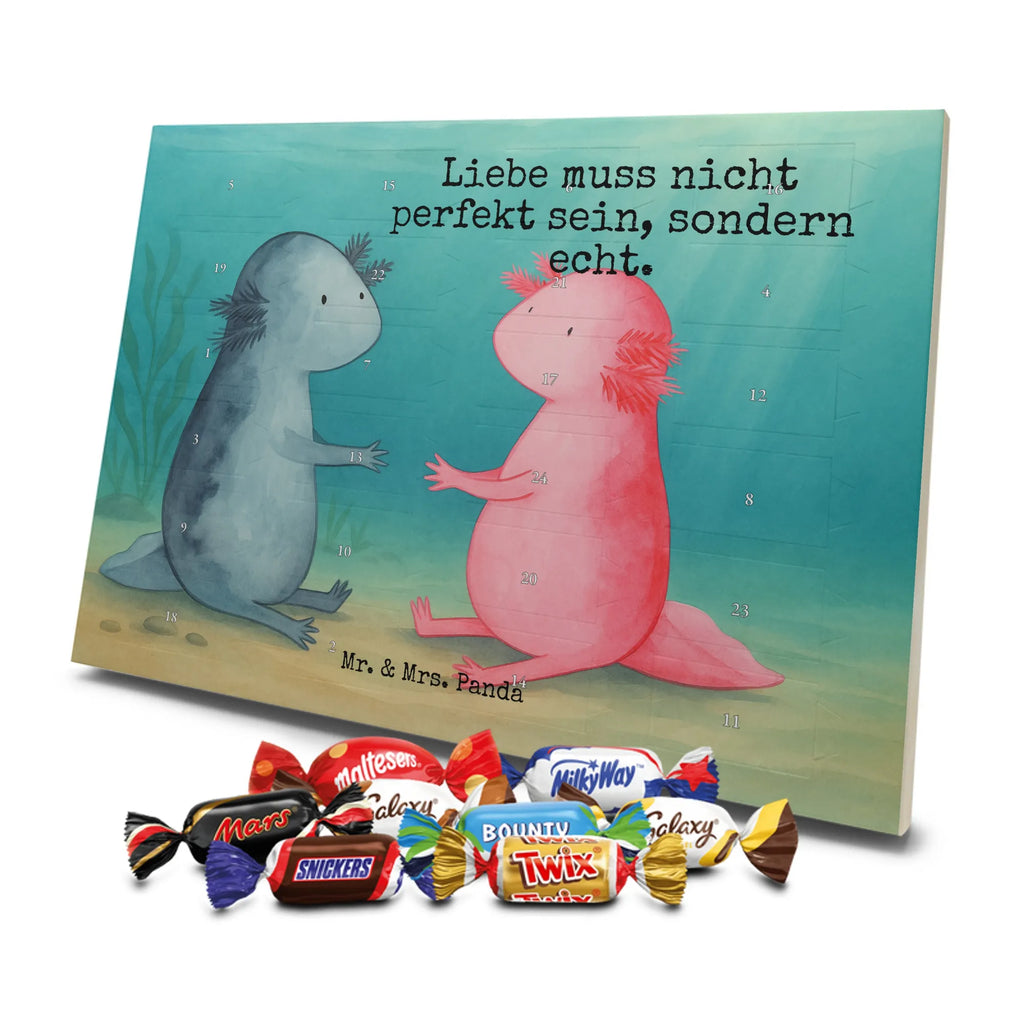 Chocolate advent calendar axolotl Love Design Axelotl, marine animals, Mexican walking fish, salamander, friend, great love, tail, anniversary, proof of love, fiancé, valentine's day, amphibian, husband