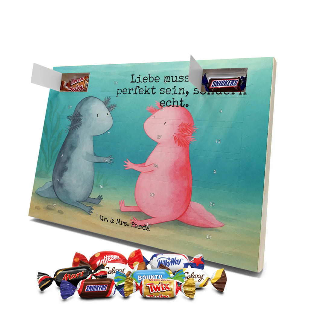 Chocolate advent calendar axolotl Love Design Axelotl, marine animals, Mexican walking fish, salamander, friend, great love, tail, anniversary, proof of love, fiancé, valentine's day, amphibian, husband