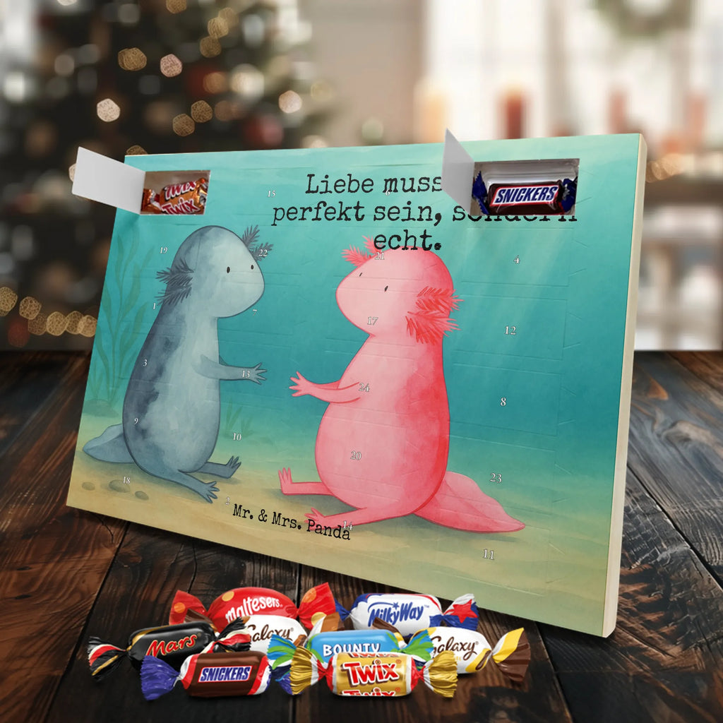 Chocolate advent calendar axolotl Love Design Axelotl, marine animals, Mexican walking fish, salamander, friend, great love, tail, anniversary, proof of love, fiancé, valentine's day, amphibian, husband