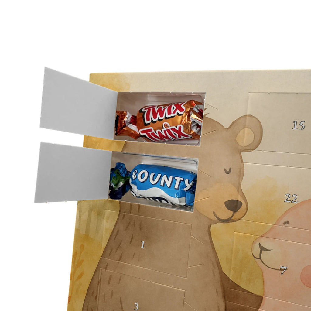 Chocolate advent calendar bear and rabbit Embrace Design Loving, Two, Together, Marriage, Proposal of marriage, Love gift, gift for her, gift for him, anniversary gift, friends, best friend, rabbit