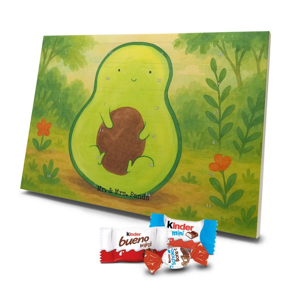 Chocolate advent calendar avocado core Design vegetables, saying life, avocado seed, seed, plant
