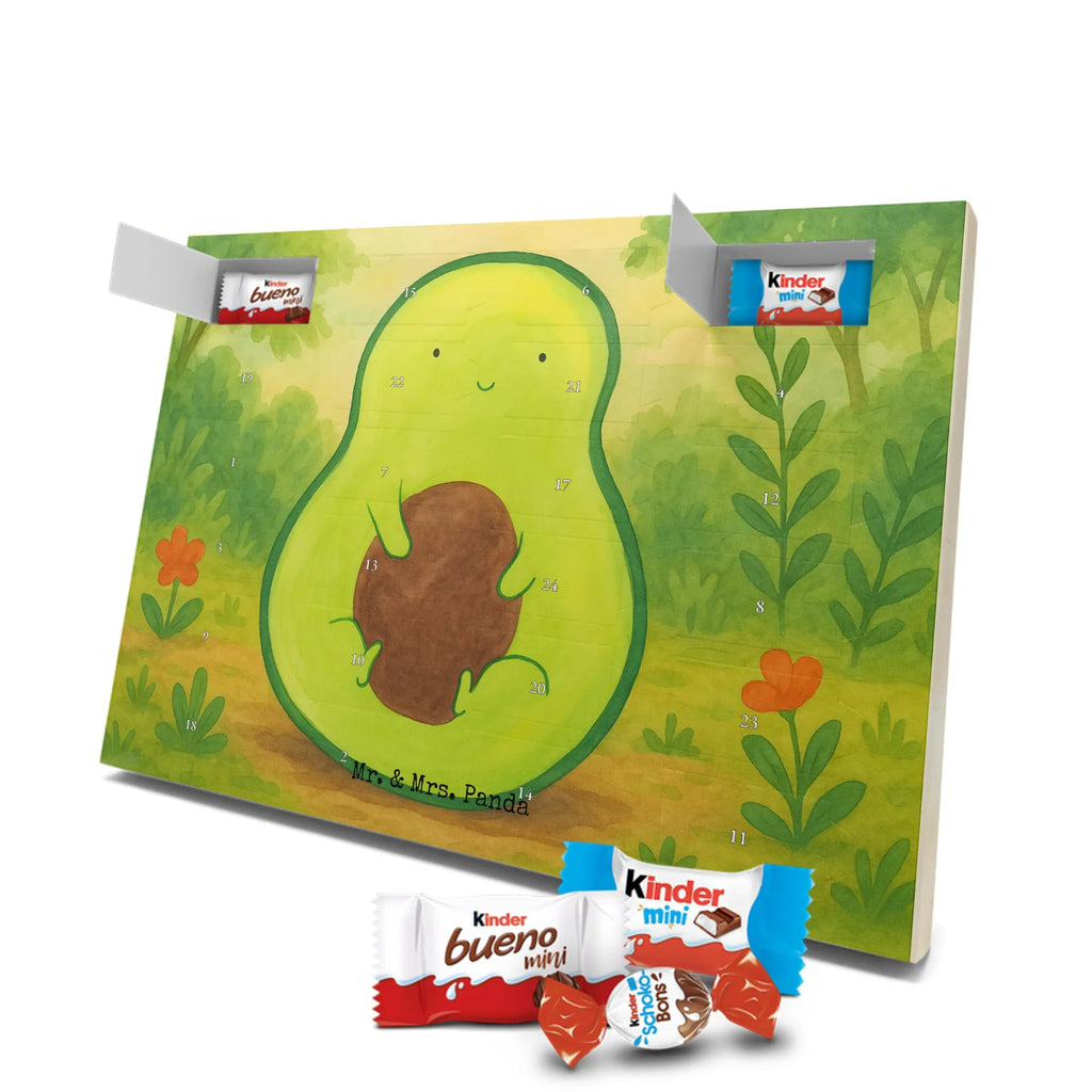 Chocolate advent calendar avocado core Design vegetables, saying life, avocado seed, seed, plant