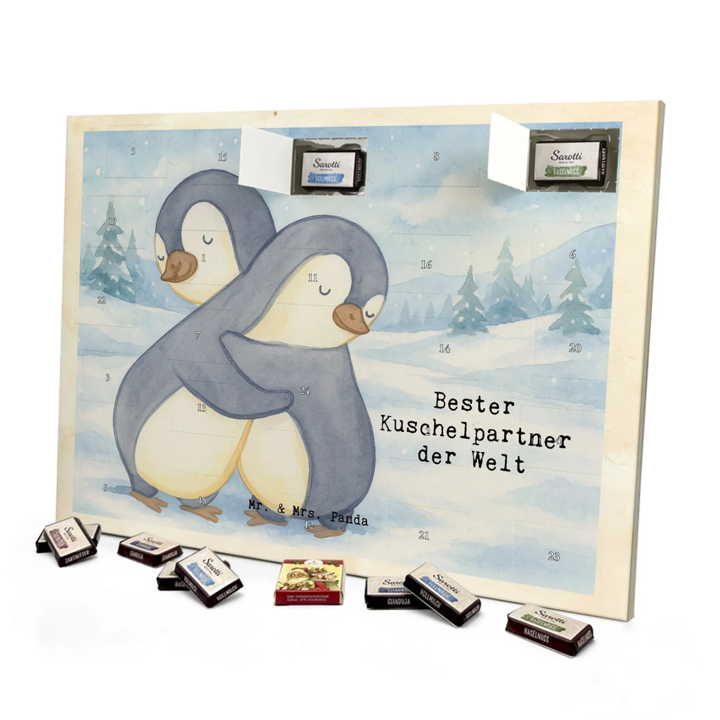 Chocolate advent calendar penguin Best cuddle partner in the world Design thank you, birthday, gift idea, birthday present, gift tip, make you happy, giving, for, gift, Bed, Wife, Husband, Cuddle, Girlfriend, In Love, Netflix, Boyfriend, Spouse, Life Partner, Wedding Anniversary, Cuddle Partner