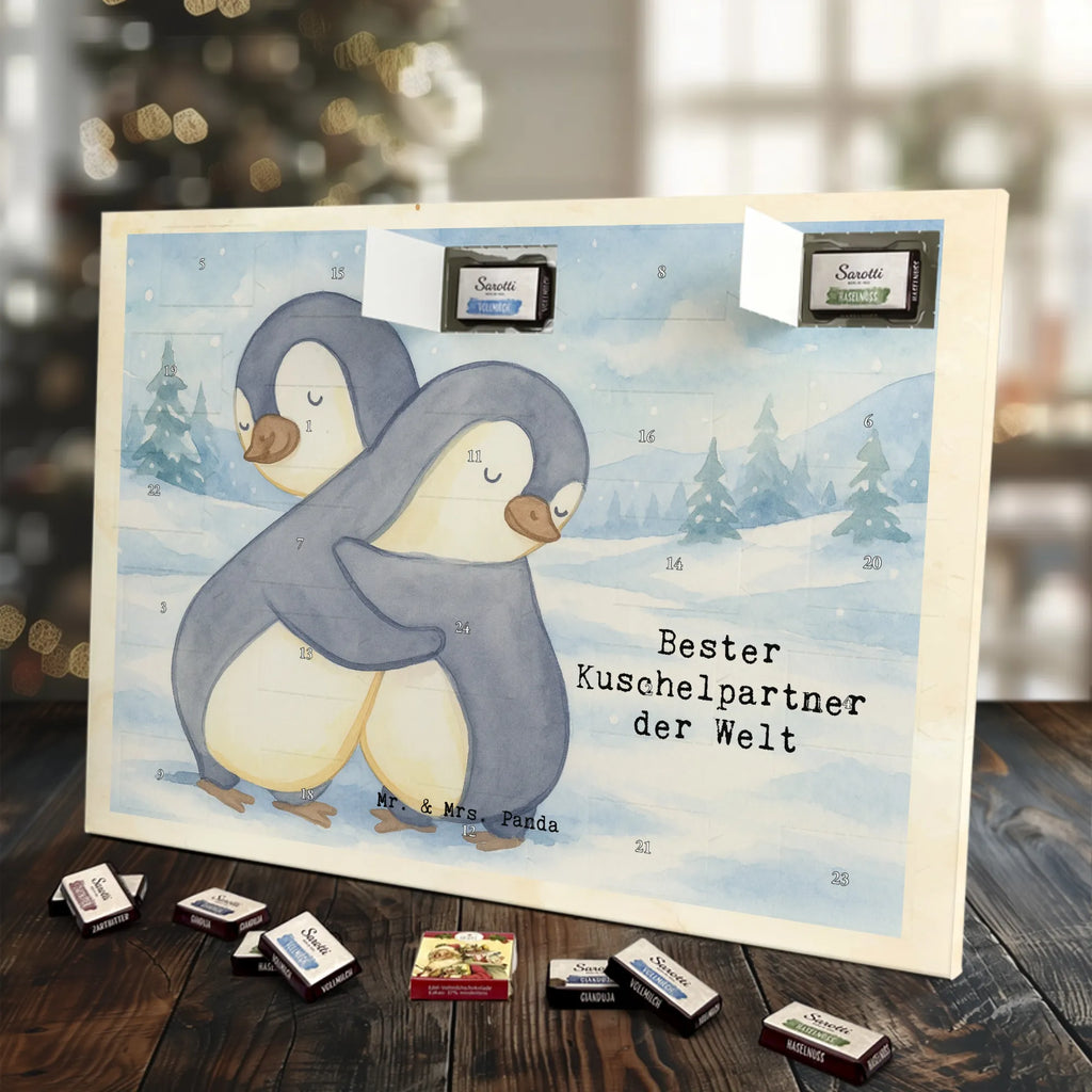 Chocolate advent calendar penguin Best cuddle partner in the world Design thank you, birthday, gift idea, birthday present, gift tip, make you happy, giving, for, gift, Bed, Wife, Husband, Cuddle, Girlfriend, In Love, Netflix, Boyfriend, Spouse, Life Partner, Wedding Anniversary, Cuddle Partner