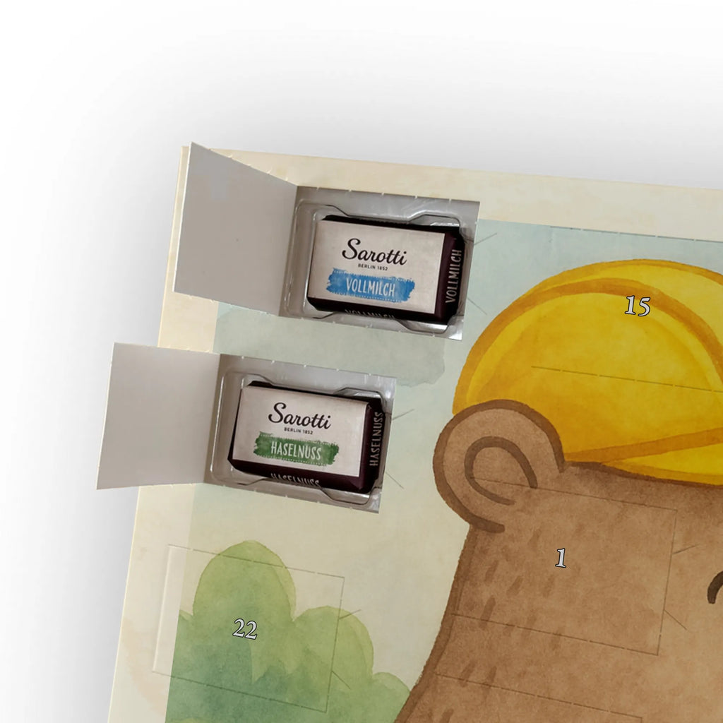 Chocolate advent calendar bricklayer Passion Design gift, promotion, anniversary, retirement, sayings, job start, gift idea, best, farewell gift, profession, passing exam