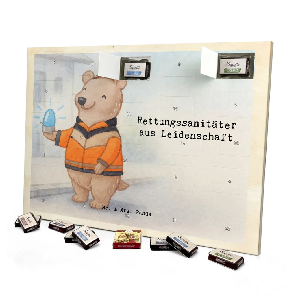 Chocolate advent calendar Paramedic Passion Design gift, promotion, anniversary, retirement, sayings, job start, gift idea, best, farewell gift, profession, passing exam