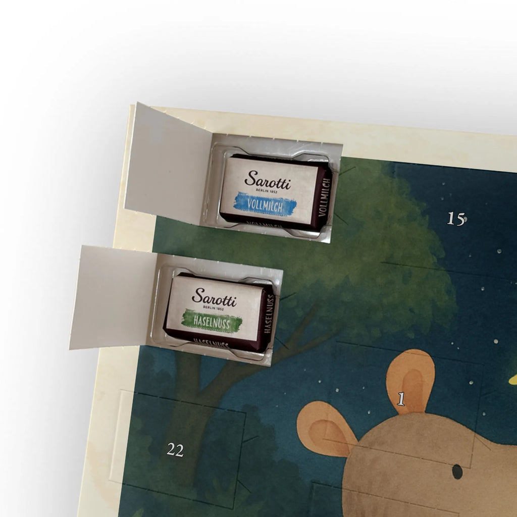 Chocolate advent calendar Mouse Stars Design card, gift ideas, gifts, small animals, cute, cute animal motives, hand drawn, funny sayings, good mood, special gifts, animal lover, birthday, child, baptism, baptism gift, birth, hope, child birthday, first child, wish, stars, Mouse, pregnancy