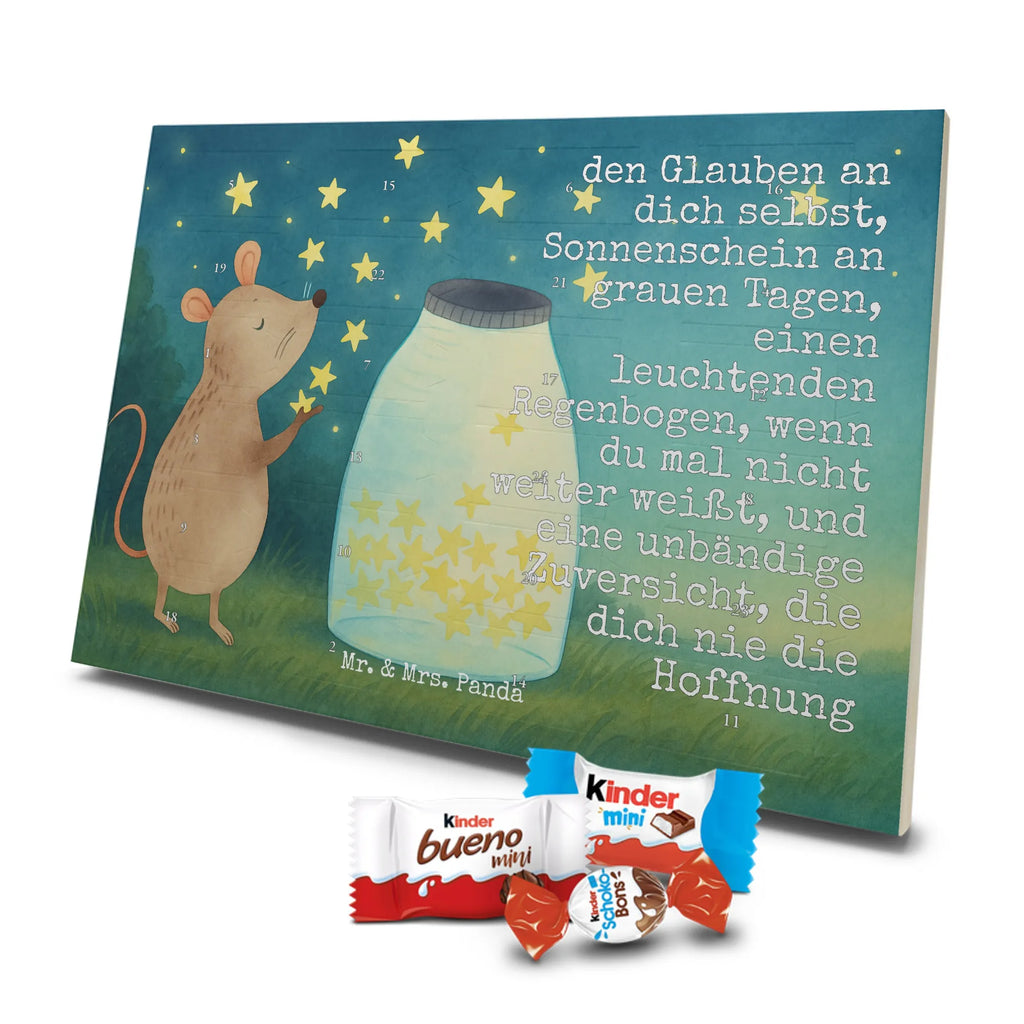 Chocolate advent calendar Mouse Stars Design card, gift ideas, gifts, small animals, cute, cute animal motives, hand drawn, funny sayings, good mood, special gifts, animal lover, birthday, child, baptism, baptism gift, birth, hope, child birthday, first child, wish, stars, Mouse, pregnancy