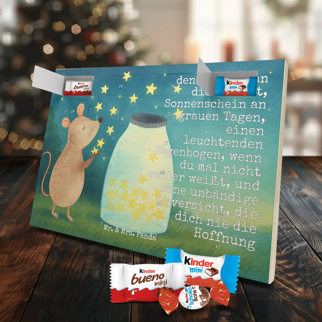 Chocolate advent calendar Mouse Stars Design card, gift ideas, gifts, small animals, cute, cute animal motives, hand drawn, funny sayings, good mood, special gifts, animal lover, birthday, child, baptism, baptism gift, birth, hope, child birthday, first child, wish, stars, Mouse, pregnancy