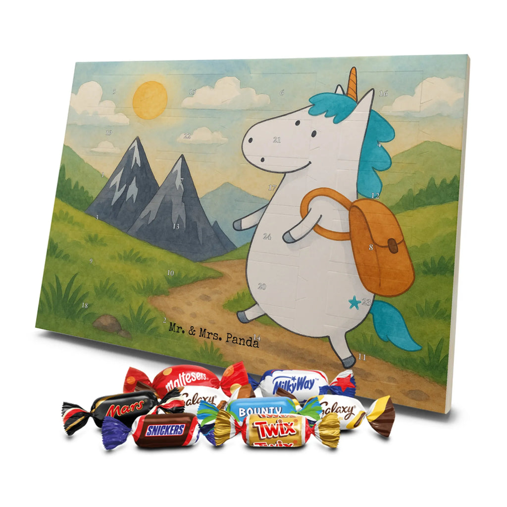 Chocolate advent calendar unicorn climber Design travel, world trip, mountaineer, adventure, mountains, adventurer, vacation, explorer, world traveler