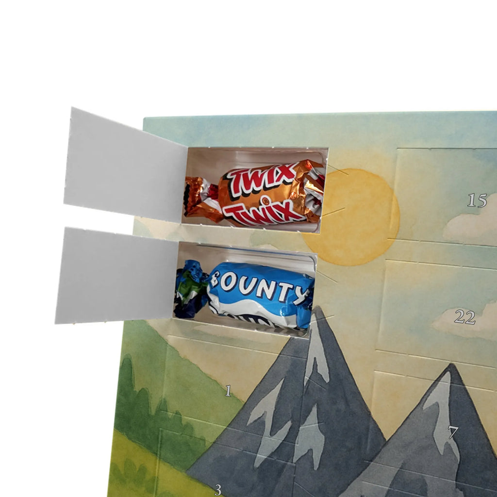 Chocolate advent calendar unicorn climber Design travel, world trip, mountaineer, adventure, mountains, adventurer, vacation, explorer, world traveler