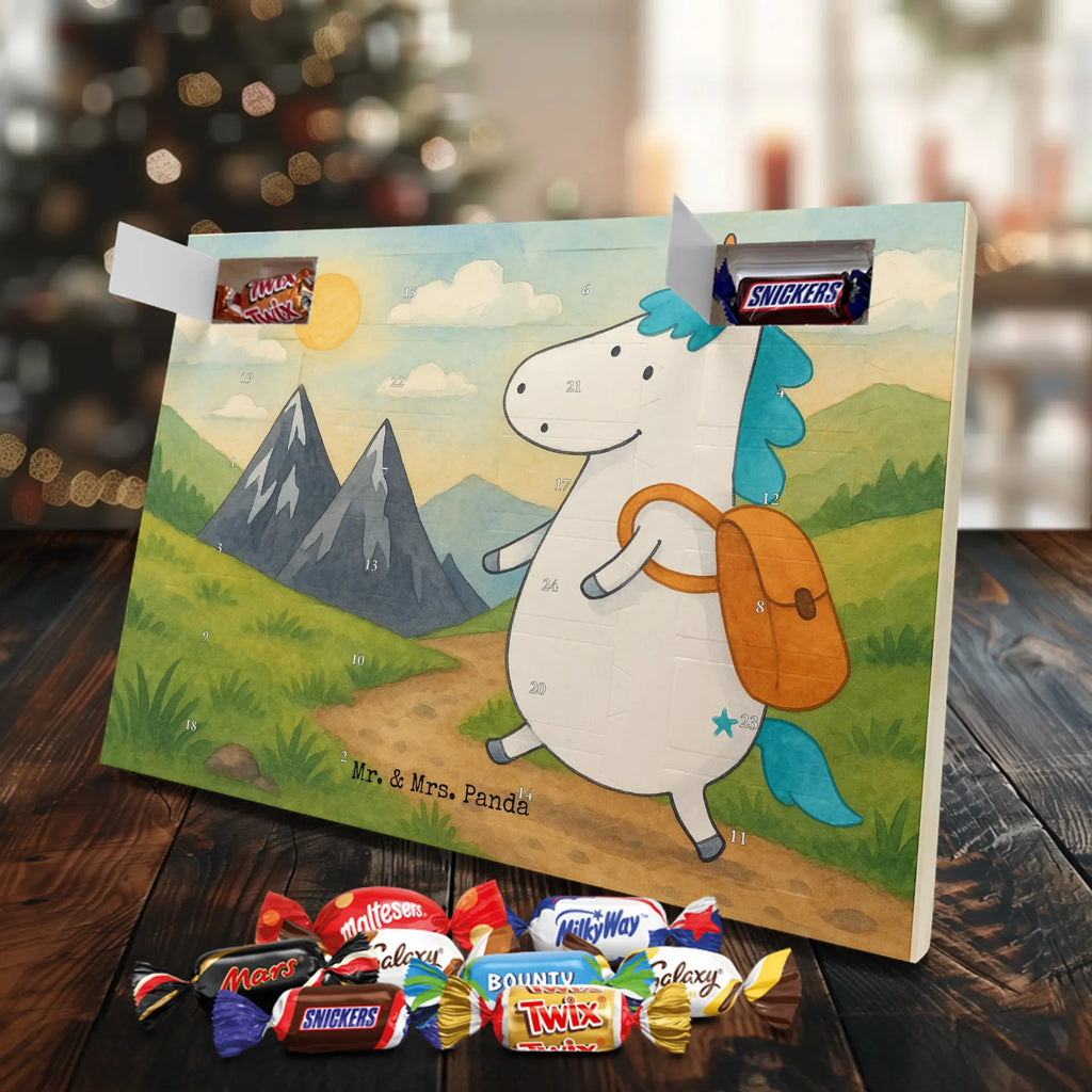 Chocolate advent calendar unicorn climber Design travel, world trip, mountaineer, adventure, mountains, adventurer, vacation, explorer, world traveler