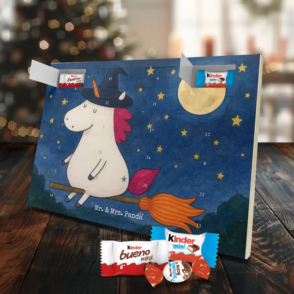 Chocolate advent calendar unicorn Witch Design wife gift, witch, mad, bitch, bad girl, girlfriend present, devil