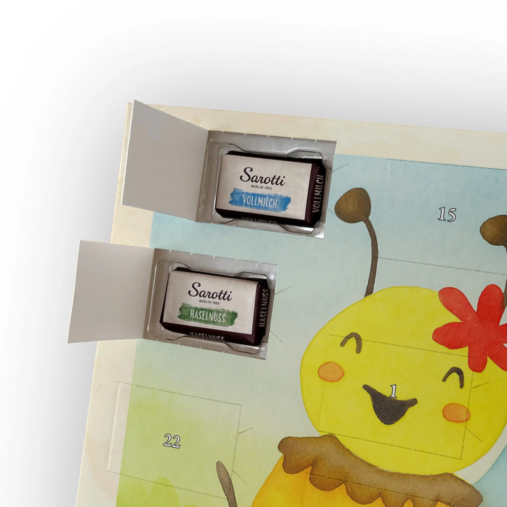 Chocolate advent calendar bee happy Design wasp, bumblebee