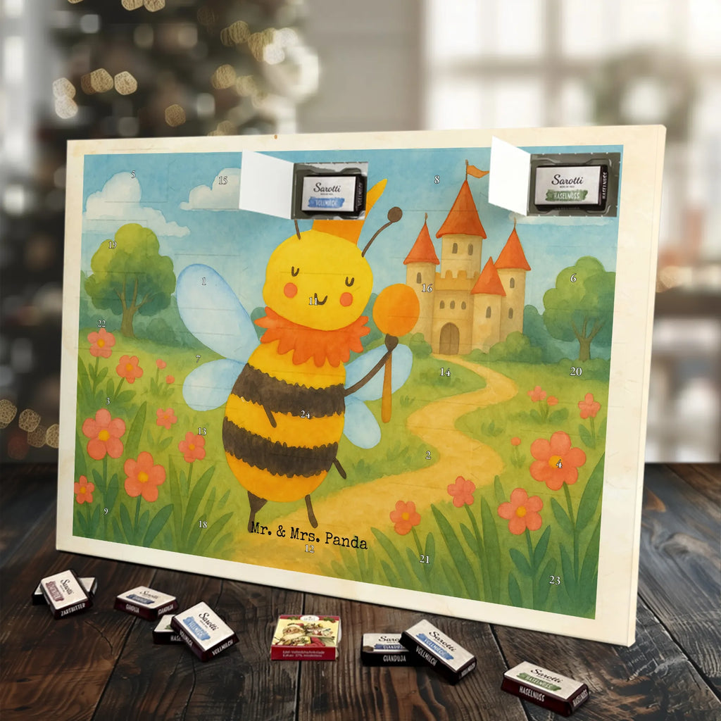 Chocolate advent calendar bee king Design wasp, bumblebee