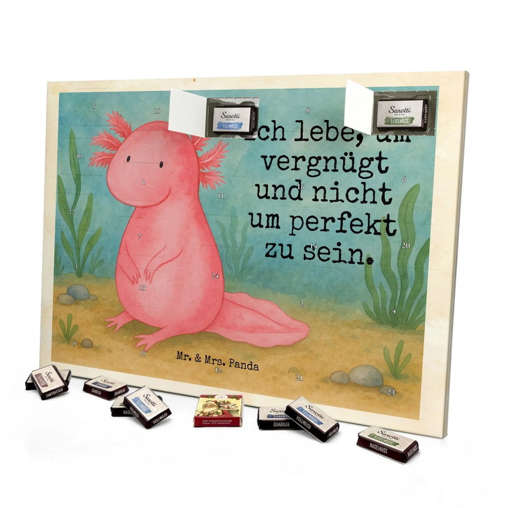 Chocolate advent calendar axolotl zero Design Axelotl, marine animals, Mexican walking fish, salamander, wisdom, worldly wisdom, contented, cheerful, lifestyle, girlfriend